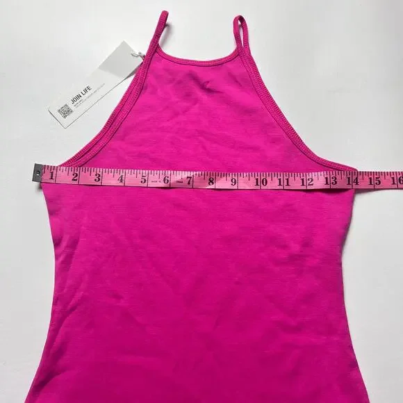 Zara Women's High Neck Pink Thin Strap Bodysuit Sz S - Picture 2 of 14